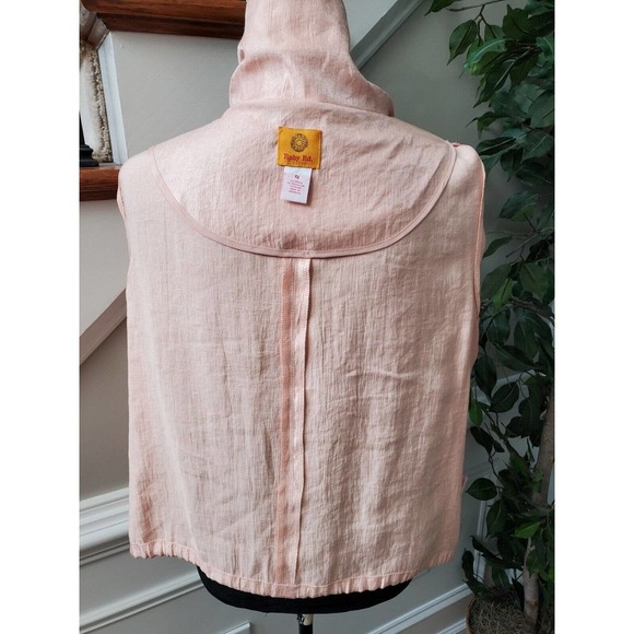 Ruby Rd. Women Solid Pink Rayon Full Zip Front Long Sleeve Jacket Blazer Size 12 - Picture 7 of 10